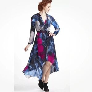Anthropologie Leifsdottir High-Low Gemma Silk Dress (Shell Only)